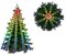 RGB 3D гирлянды новогодние уличные на 6 метров Ёлку 10 линий 200 пикселей - фото 82672